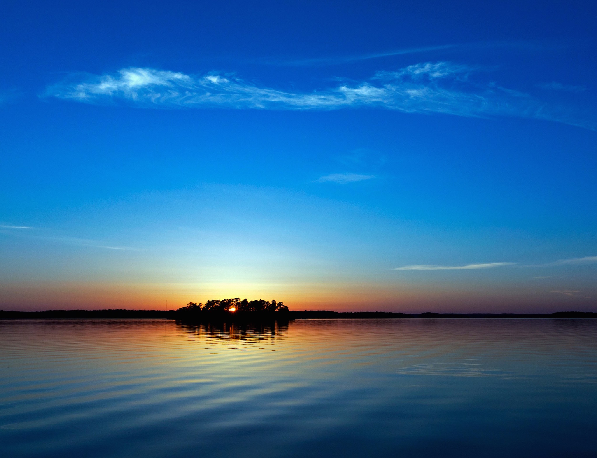 Sky Blue Sundown Wallpaper | Free HD Sky Downloads